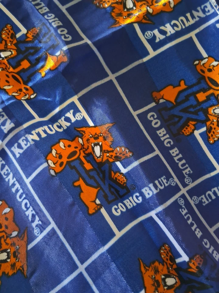 Bufanda de la Universidad de Kentucky, azul gato salvaje, 100 % poliéster (58" x 12 1/2") Foto 3 de 4