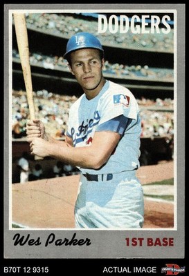 1970 Topps #5 Wes Parker Dodgers Chronic Centering Issues 5 - EX