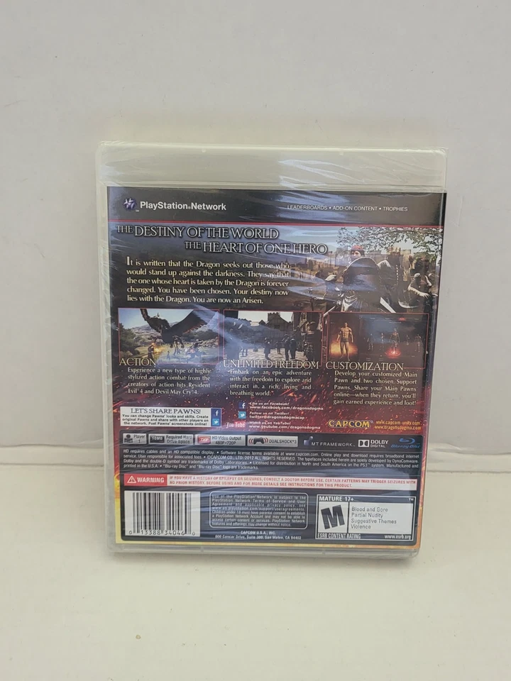 Dragon's Dogma PS3 Sony PlayStation 3. NEW & FACTORY SEALED! RARE! OOP! - Image 2 of 4