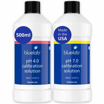 Bluelab pH 4.0 & 7.0 Calibration Solution Kit - Meter & Pen... 