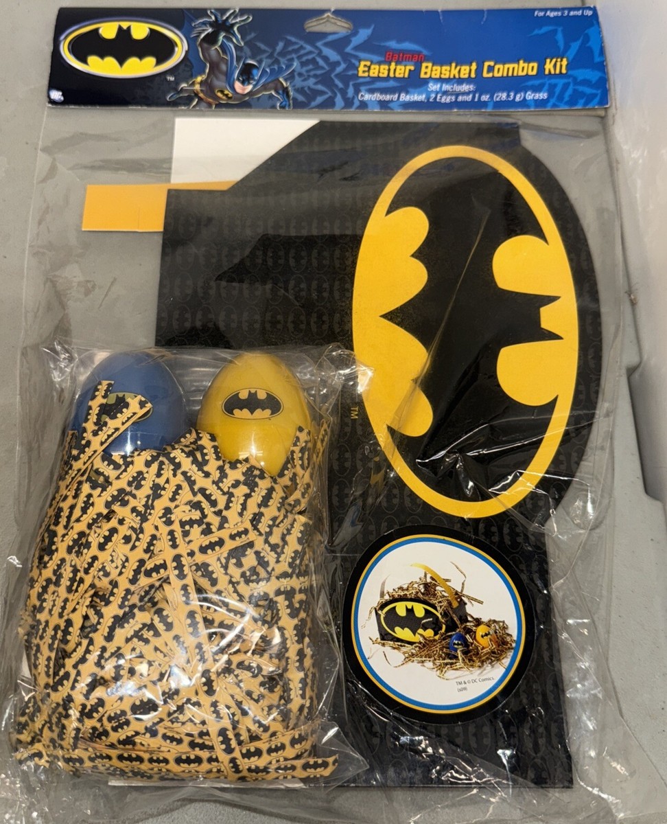 2009 Batman Kmart Easter Basket Combo Kit Brand New Basket Eggs Grass