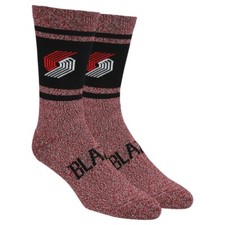Portland Trail Blazers Rip City NBA Mens Large Socks Fits 6-12 PKWY Varsity Crew