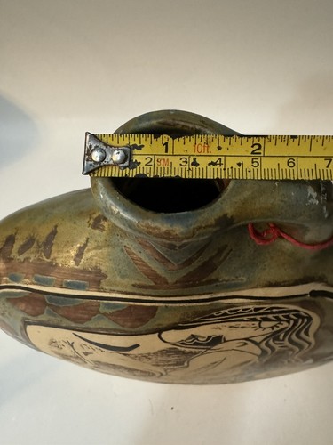 Vintage Alfajar Spanien Picasso-Stil Keramik Flaschenvase - Bild 15 von 19
