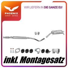 Fiat Stilo Multi Wagon 1.8 01-06 Fließheck Auspuffanlage Mittel+Endschalldämpfer