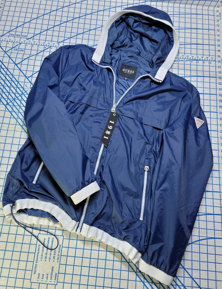 Guess raincoat with hood sale