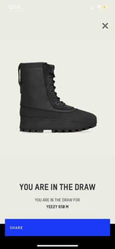 adidas yeezy 950 Boot Pirate Black Size 11 - Picture 3 of 3