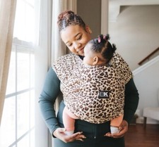 K  tan Baby Carrier XL Leopard Love Print Infant Wrap Sling