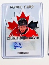  2015-16 UD Team Canada Juniors Maple Leaf Forever Autographs Robby Fabbri Blues