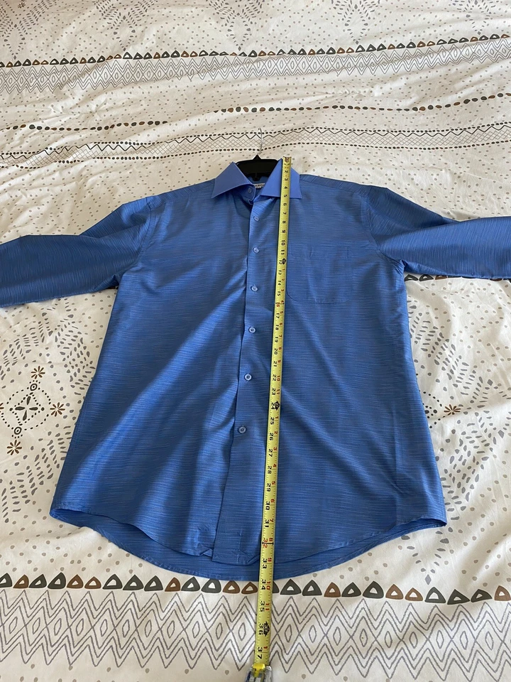 Daniel Ellissa Dress Shirt For Men 15 1/2, 32/33 Cuff Link Style Shirt - Image 4 of 4