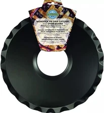 R&M International Non-Stick 12.25" Pie Drip Catcher and Oven Guard Black NEW