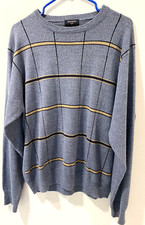Men's Docker's size Large pullover lightweight classic Long Sleeve sweater Gray