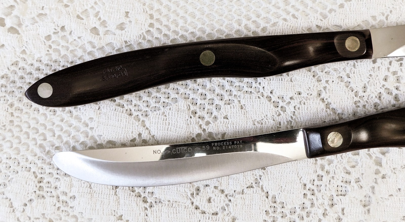 8 Cutco Steak Knives 8½" Catalog 59 Original Wood Gift Box