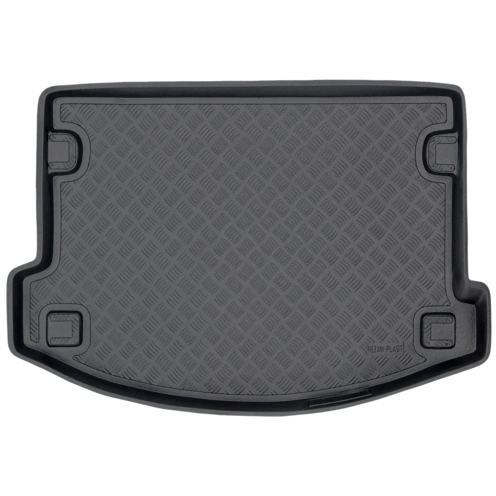 Tapis de coffre Jaguar E-Pace noir en PVC pour sorties nature et transport de chiens