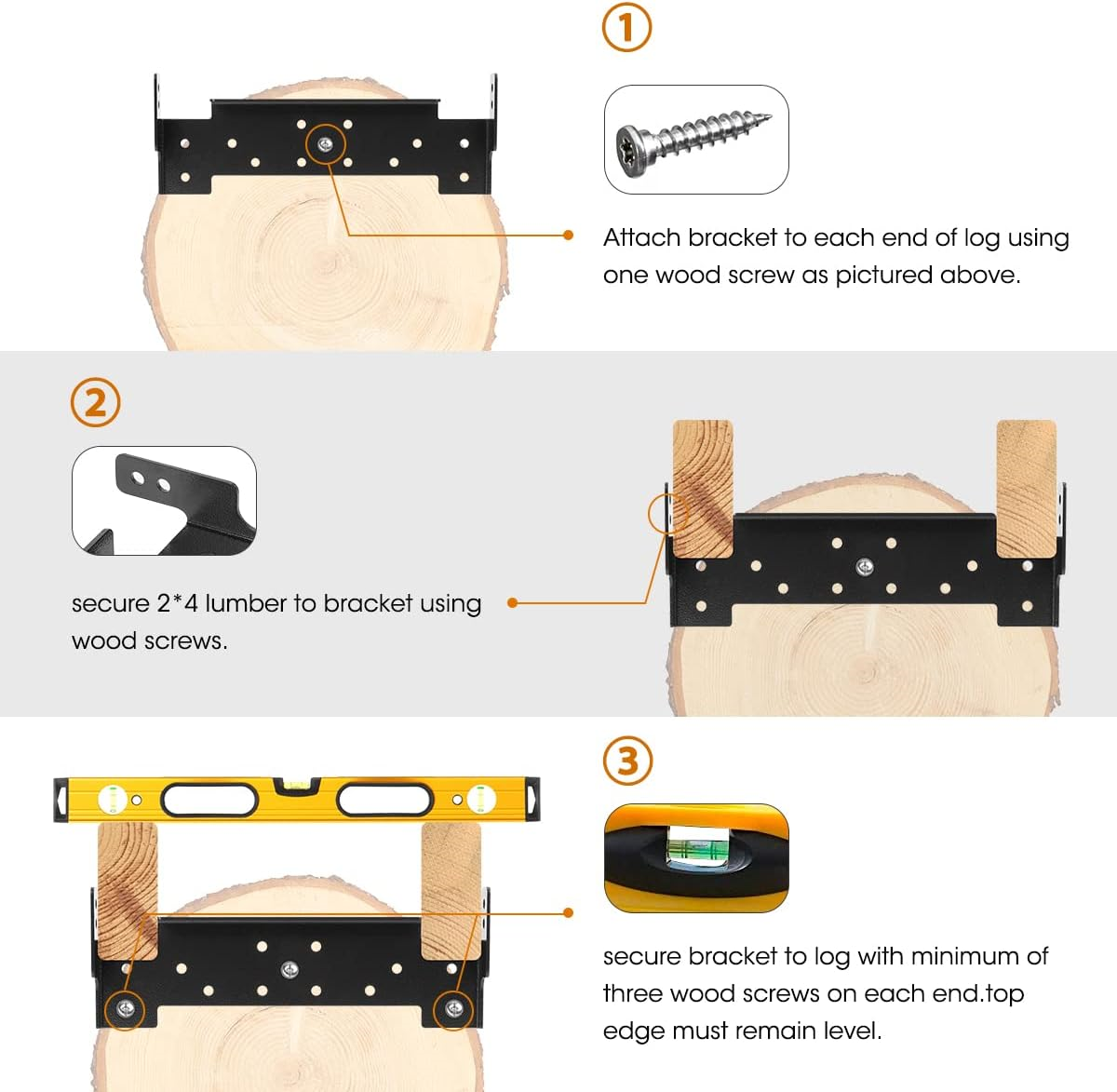 Touri Chainsaw Mill Rail Guide Metal Bracket Logging Tools Used with Saw Mill... eBay
