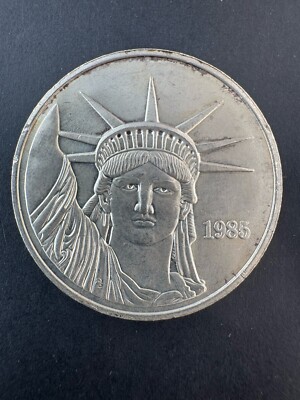 Vintage 1985 Johnson Matthey JM MTB 1 oz .999 Silver * Liberty