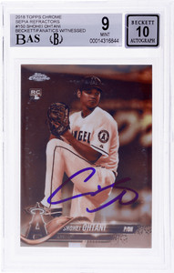 Shohei Ohtani 2018 Topps Chrome #150 Sepia Refractor Shohei Ohtani 2018 Topps Chrome #150 Sepia Refractor