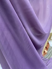 100 YARDS Sheer Polyester Drapery Fabric Voile 118" Wide Wedding - Purple