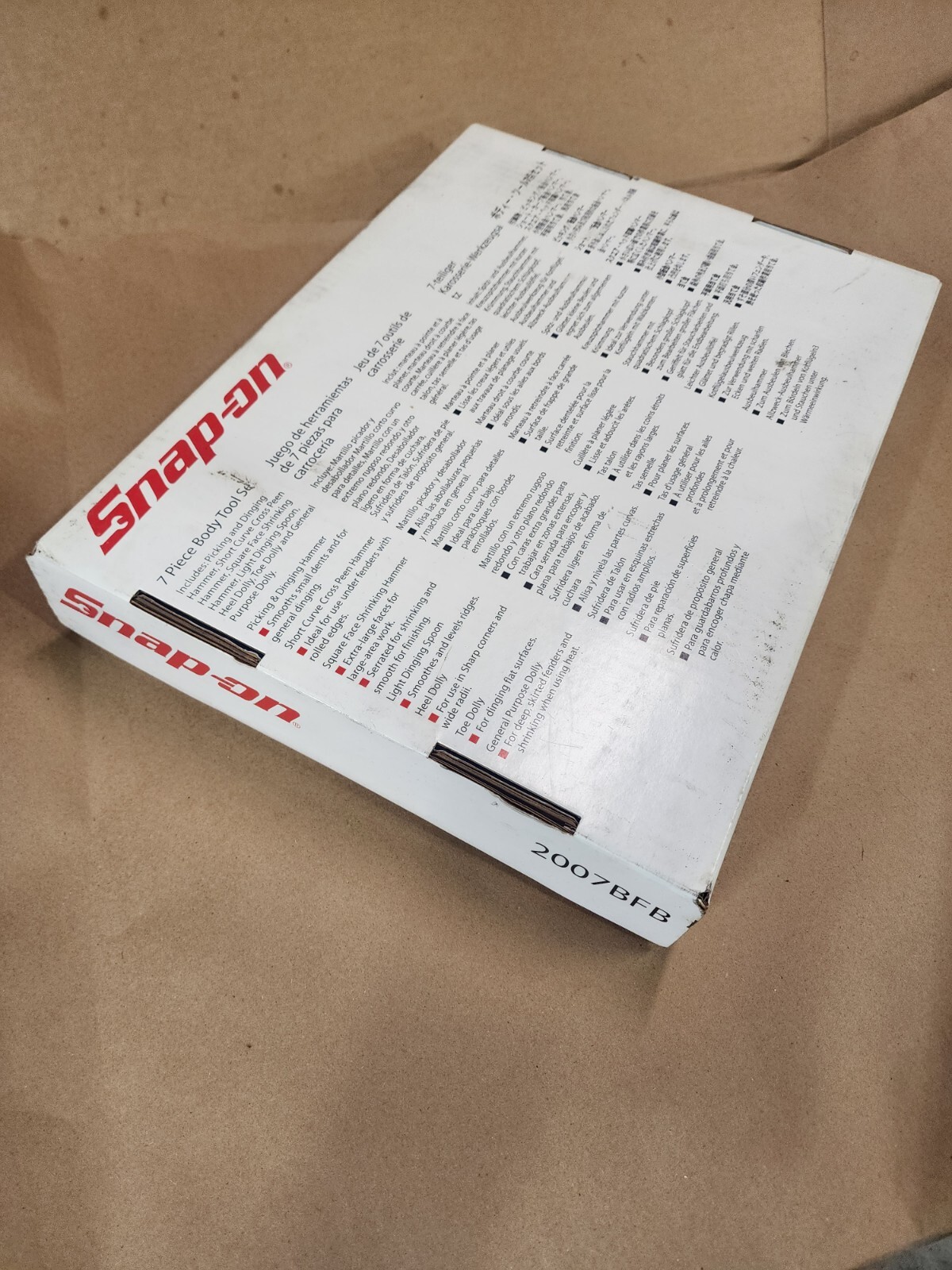 Snap On Hammer and Dolly Set 7 Piece Body Tool Set Complete 2007BFB Used Clean eBay