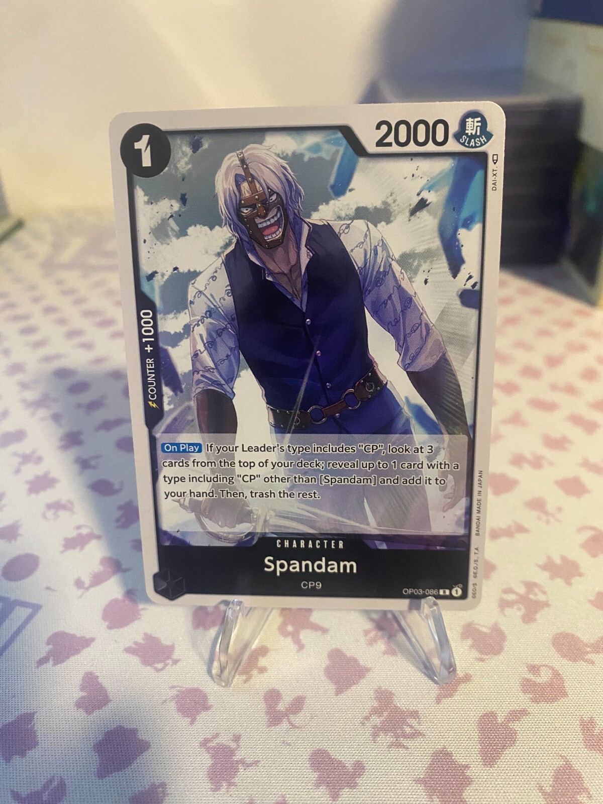 One Piece Card Game Spandam OP03-086 Pillars of Strength (R)