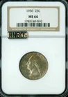 1956 QUARTER NGC MS66 MAC RNBO RAINBOW *