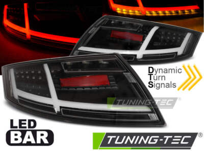Tuning-Tec Voll LED Lightbar Rückleuchten für Audi TT 8J 06-14 schwarz mit dynam
