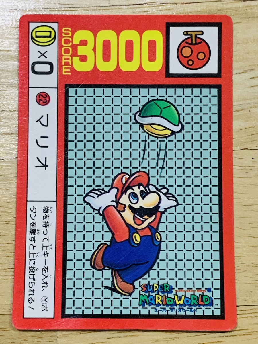 Mario Card Super Mario World Mario No.22 Nintendo MAR-7 F/S | eBay