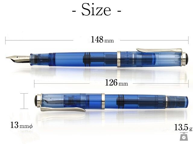 PELIKAN Fountain Pen Classic M205 Blue Demonstrator EF / F / M / B