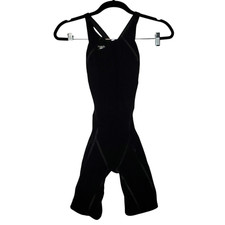 Speedo Fastskin FS Pro Recordbreaker Kneeskin Swimsuit Womens 26 Black