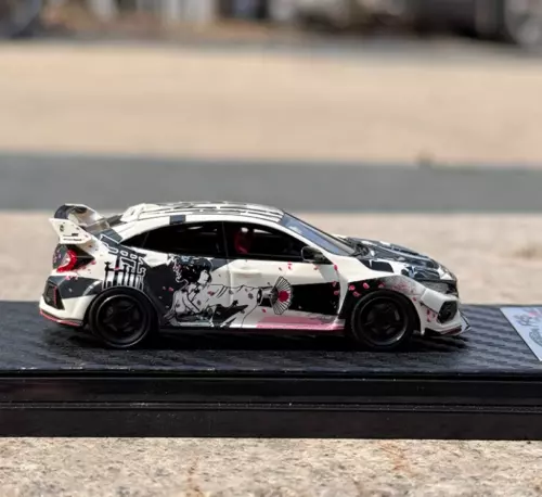 YM MODEL 1:64 CIVIC Type R FK8 copertura trasparente resina modellino auto - Foto 2 di 8