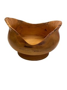 Dry Rough Turned Spalted Maple Bowl Large  Stunningly Beautiful