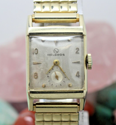 Vintage Helbros 10KGF Wind Watch Vintage Helbros Wind Up Mechanical Runs 17 jewel 10K RGP  main image 2