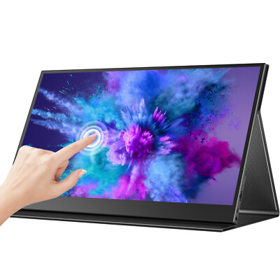 UPERFECT 15,6'' Touchscreen Tragbarer Monitore 1080P Full HD USB C HDMI Display