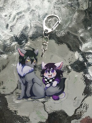Danganronpa V3: Killing Harmony Saihara Shuichi Oma Kokichi Dog Keychain Keyring