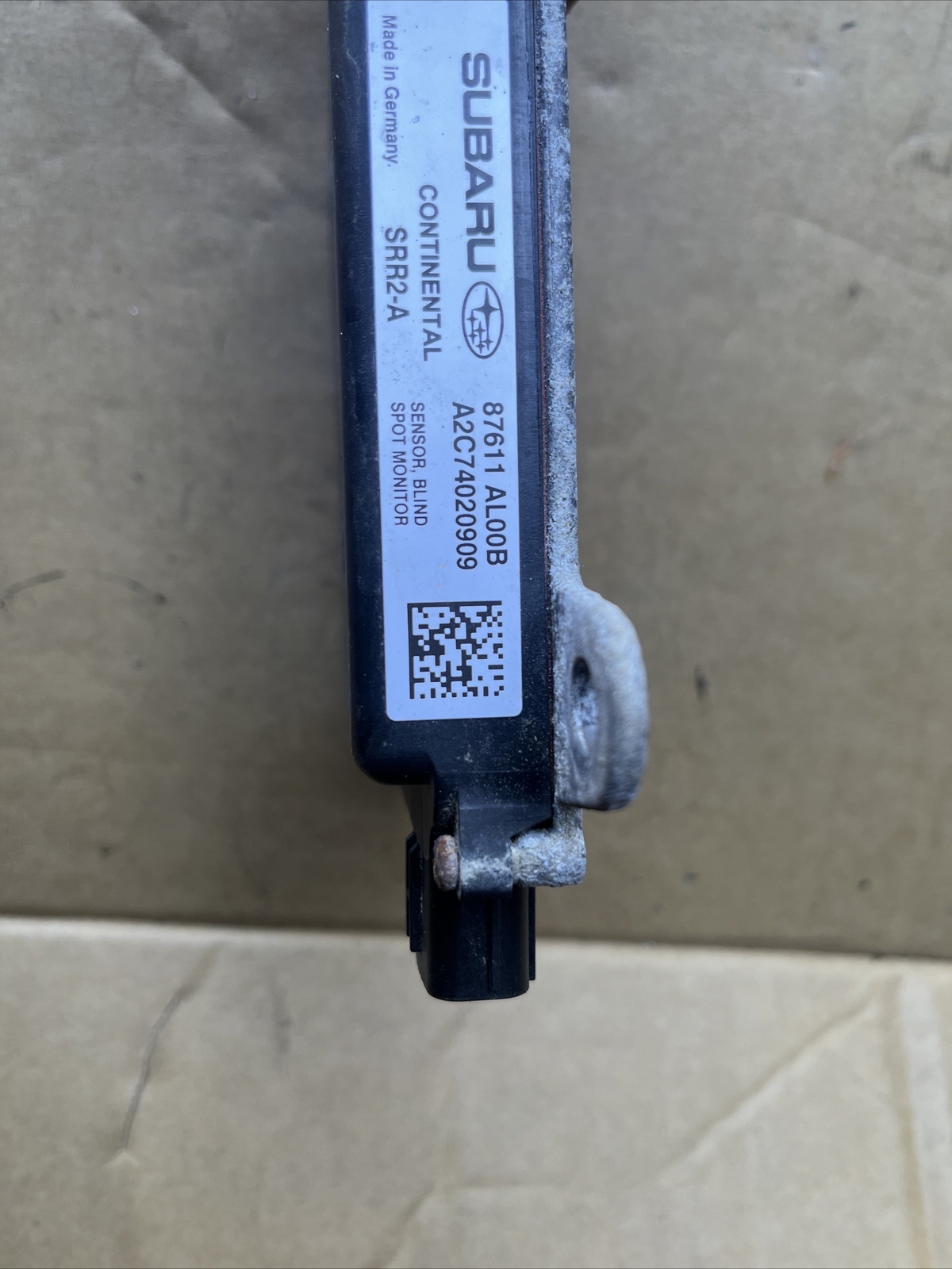 2017 SUBARU OUTBACK REAR BLIND SPOT RADAR MONITOR & BRACKET LEFT 87611AL00A