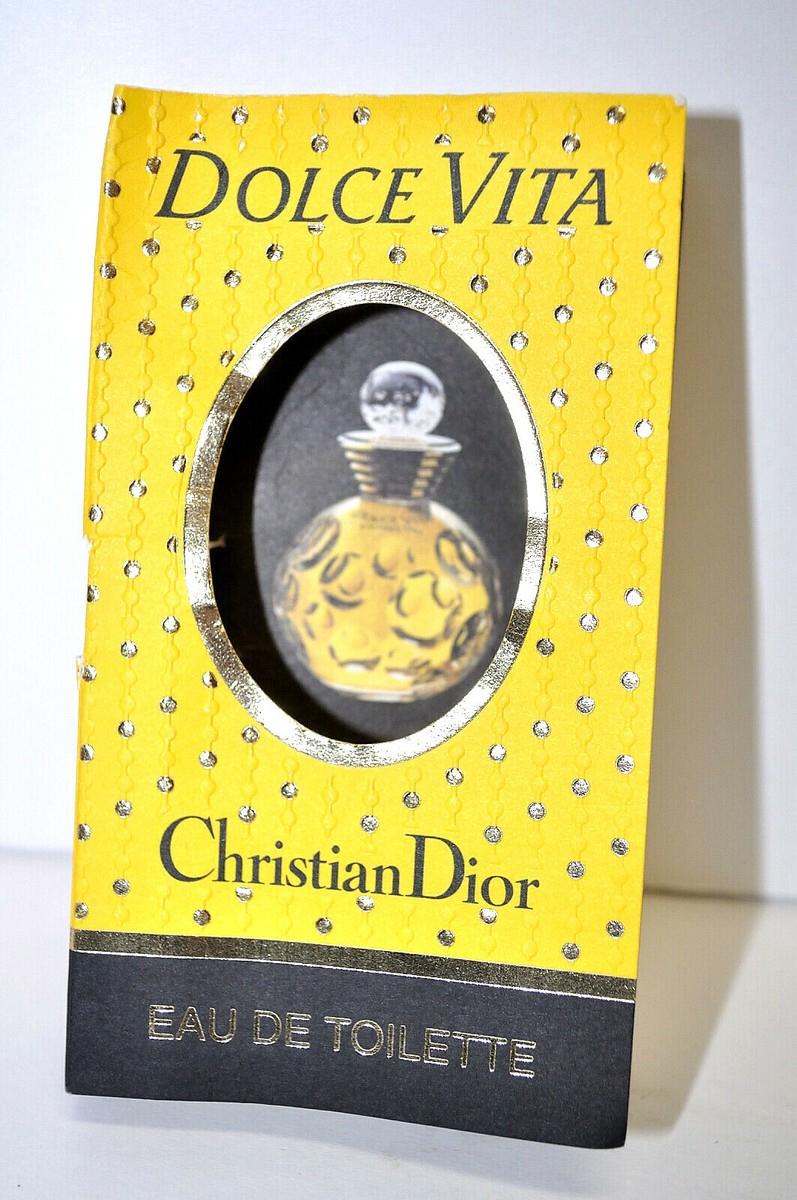 DOLCE VITA Christian Dior Eau de Toilette Spray Parfum Bottle .04