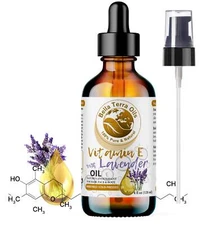 Natural Vitamin E Oil with Lavender Skin Hair Soothing Moisture Nails