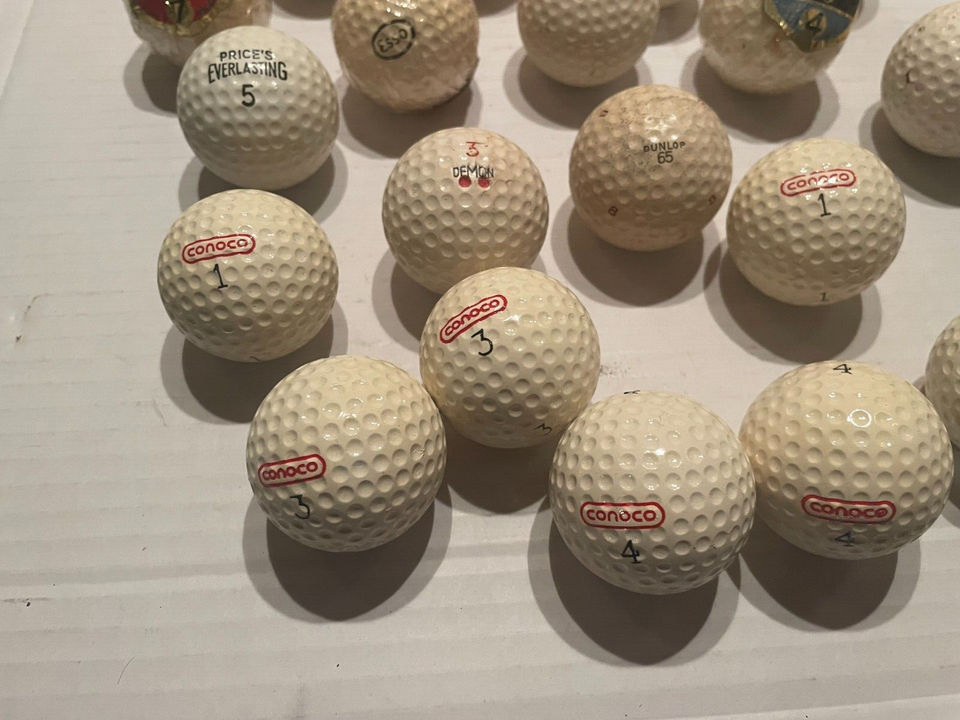 JOB LOT OF VINTAGE ANTIQUE GOLF BALLS eBay