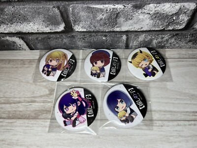 Anime Oshi No Ko Ai Ruby Kana Arima MEMcyo Akane Tin Badge set of 5
