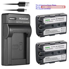 Kastar Battery Slim Charger for Sony NP-FM50 FM50 DCR-TRV17 DCR-TRV20 DCR-TRV230
