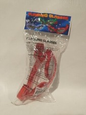 Luminous LED Glasses Flashing LED Light Up Glasses, Novelty Party Red