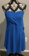 Express Blue chiffon dress SZ S NWT