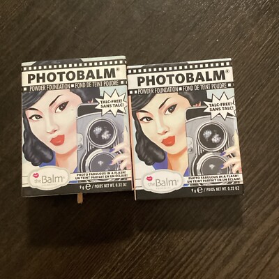 THE BALM PHOTOBALM POWDER FOUNDATION LIGHT 0.32 OZ NEW