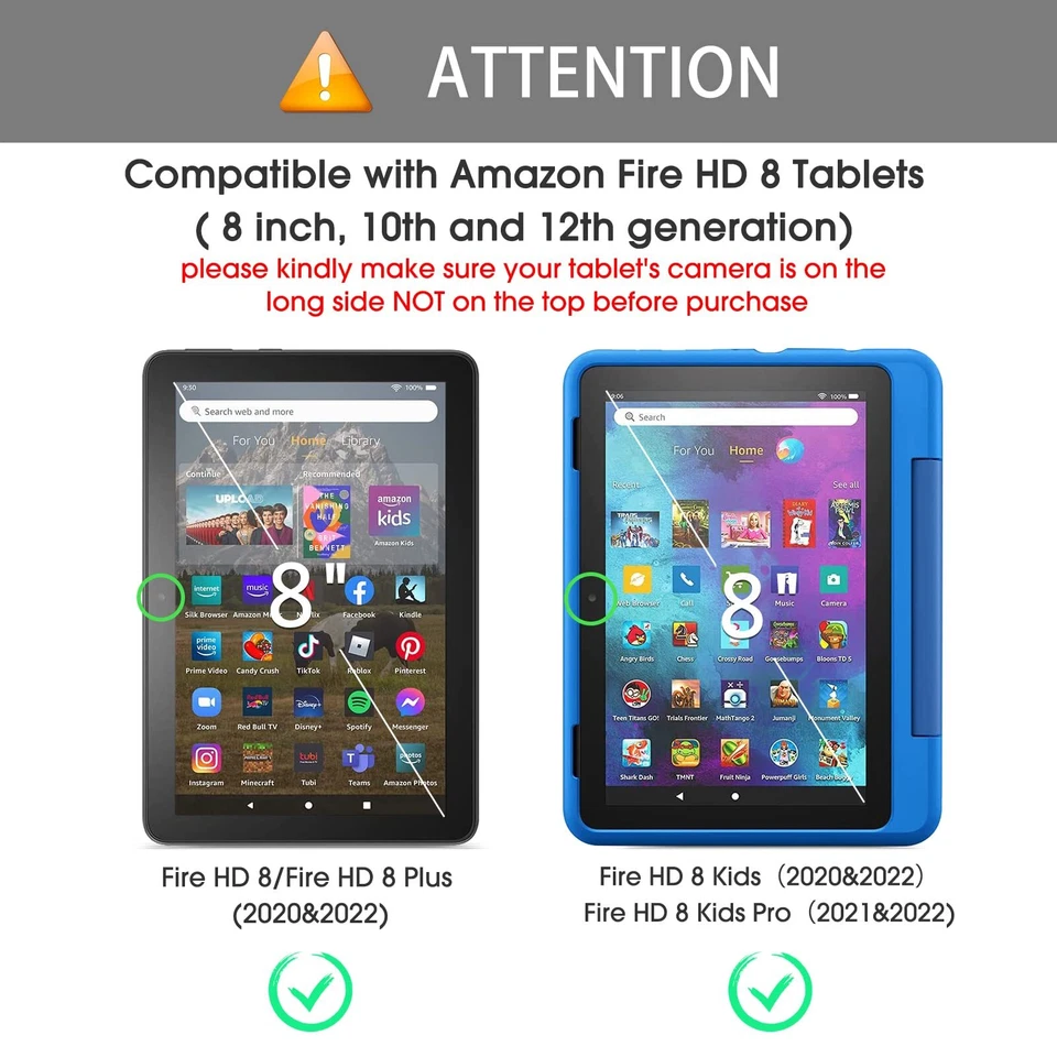 9H Tempered Glass Guard Film For Amazon Fire HD 8 2022 12th Screen Protector New - Image 2 of 4