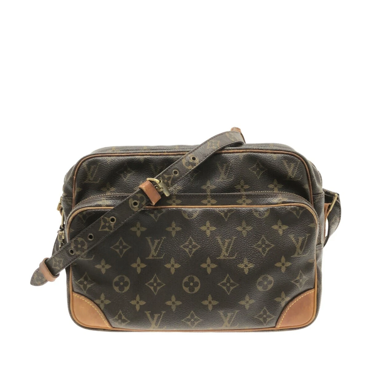 Louis Vuitton Nile Brown Canvas Shoulder Bag (Pre-Owned)