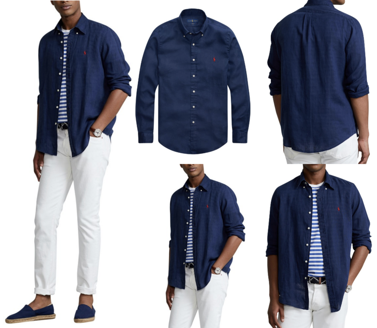 Polo Ralph Lauren Custom Fit Pure Linen Shirt Button Down