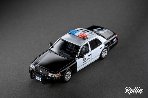 Rollin 1:64 Ford CV NYPD/LAPD Police Car Victoria Crown Diecast Car Model Toys - Imagen 3 de 18