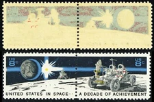 1435a, Mint NH 8¢ Reverse Printing Under Gum Error - SPACE * Stuart Katz