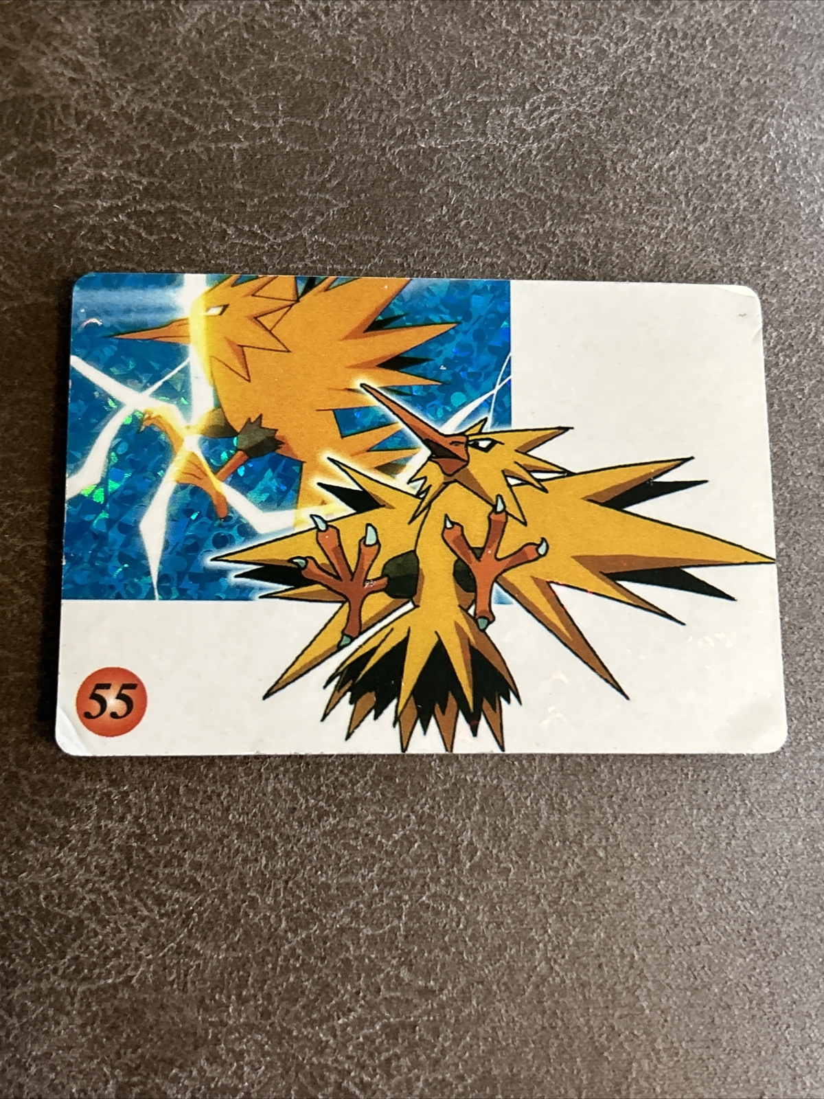 1999 Pokemon Japanese Bandai Carddass Zapdos Pocket Monsters Vending