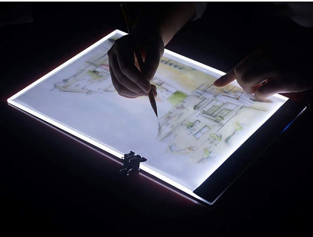 Mesa De Luz Para Dibujo A5 Tablero De Copia LED Ultradelgado Brillo Ajustable