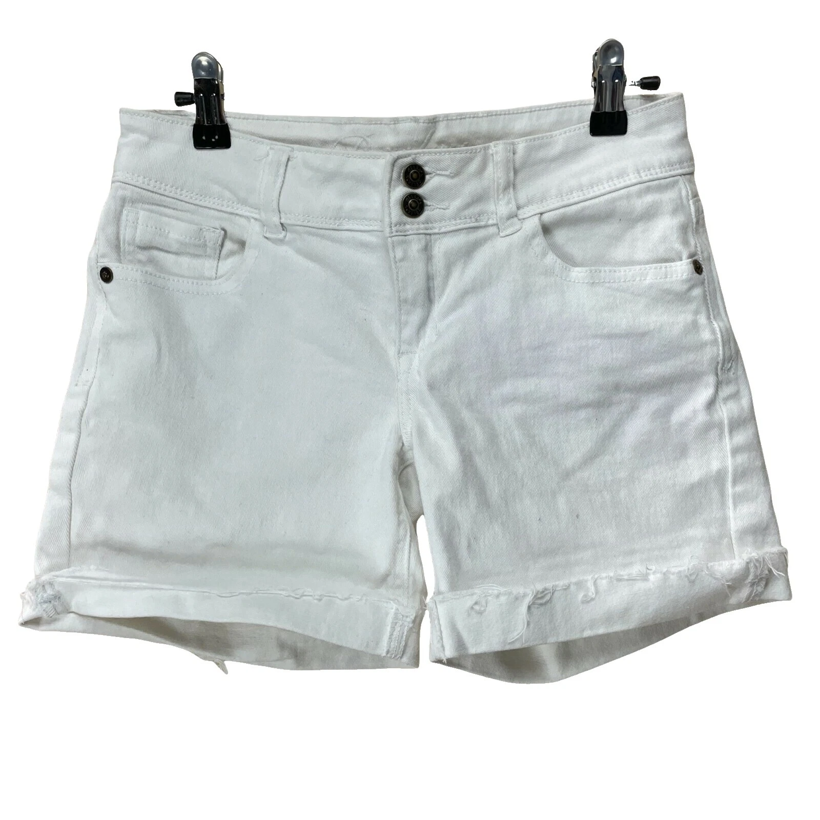 Branco dELiA*s Shorts de Tamanho Regular para mulheres